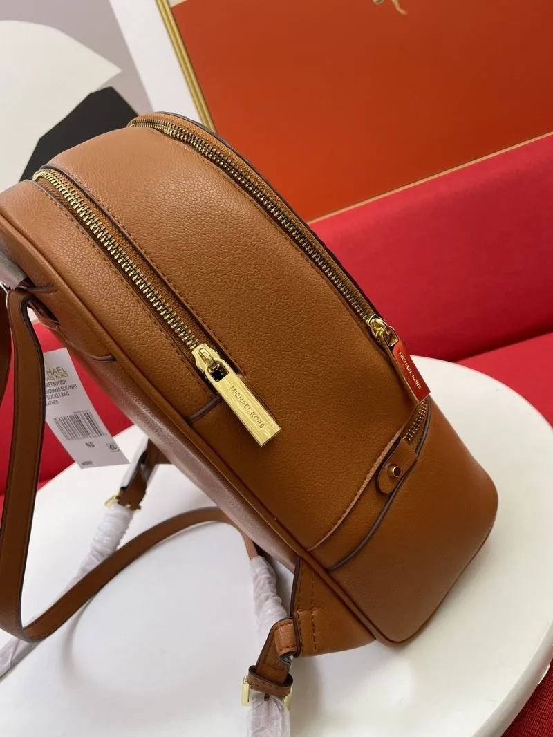 Michael Kors Brown Leather Backpack F09815 - Image 5