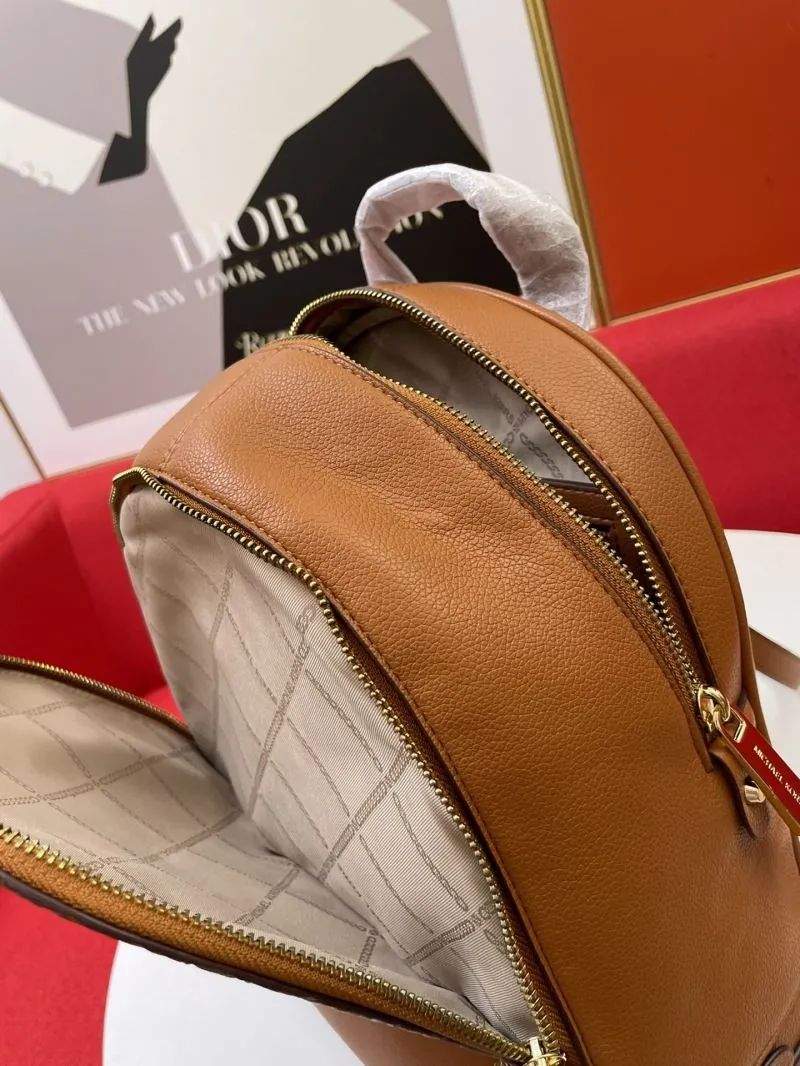 Michael Kors Brown Leather Backpack F09815 - Image 8