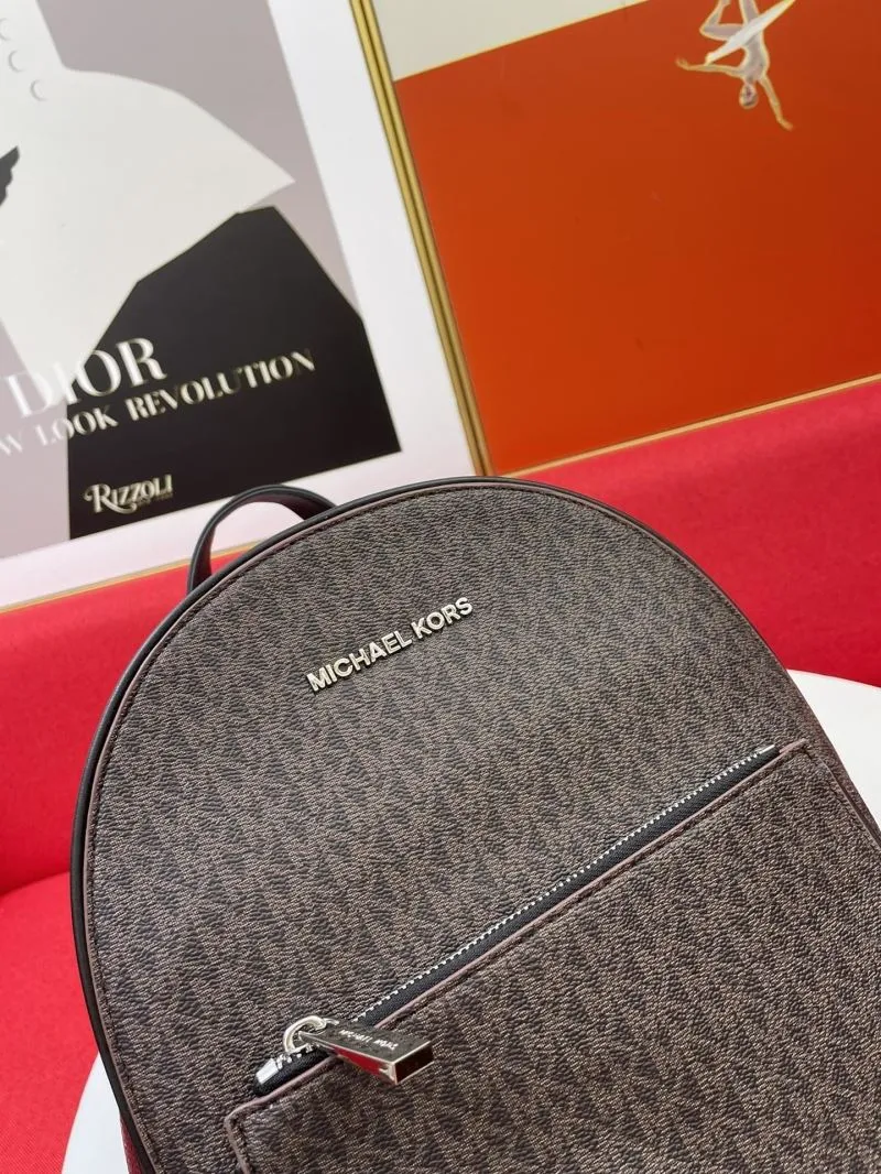 Michael Kors H8085 Brown Casual Backpack - Image 4