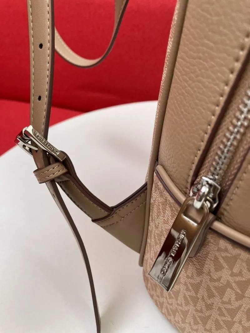 Michael Kors H8085 Beige Monogram Casual Backpack - Image 6