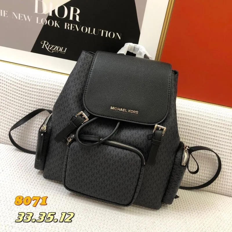 Michael Kors Black Backpack Model 8071