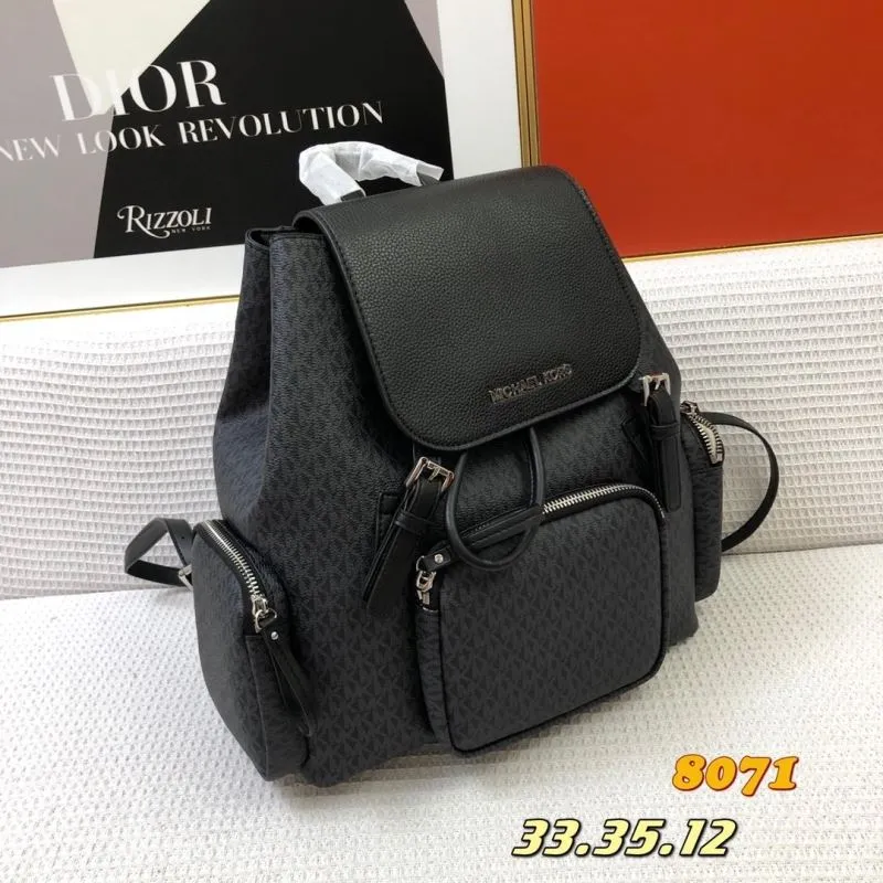 Alternative view of Michael Kors Black Backpack Model 8071