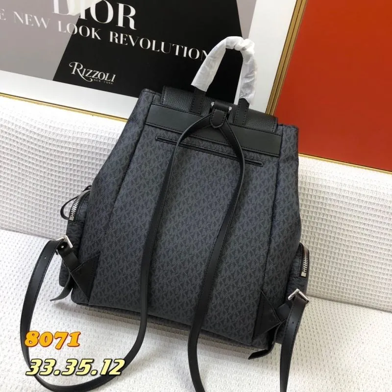 Michael Kors Black Backpack Model 8071 - Image 3