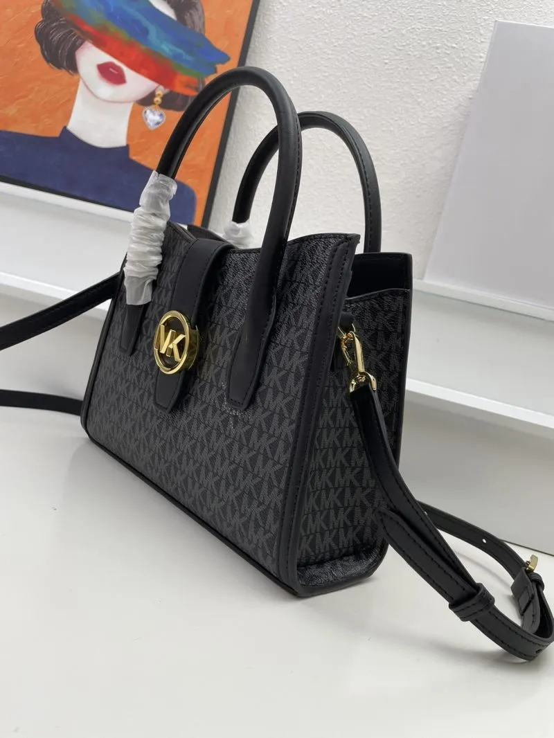 Michael Kors Black Monogram Tote Bag 25cm H02065 - Image 5