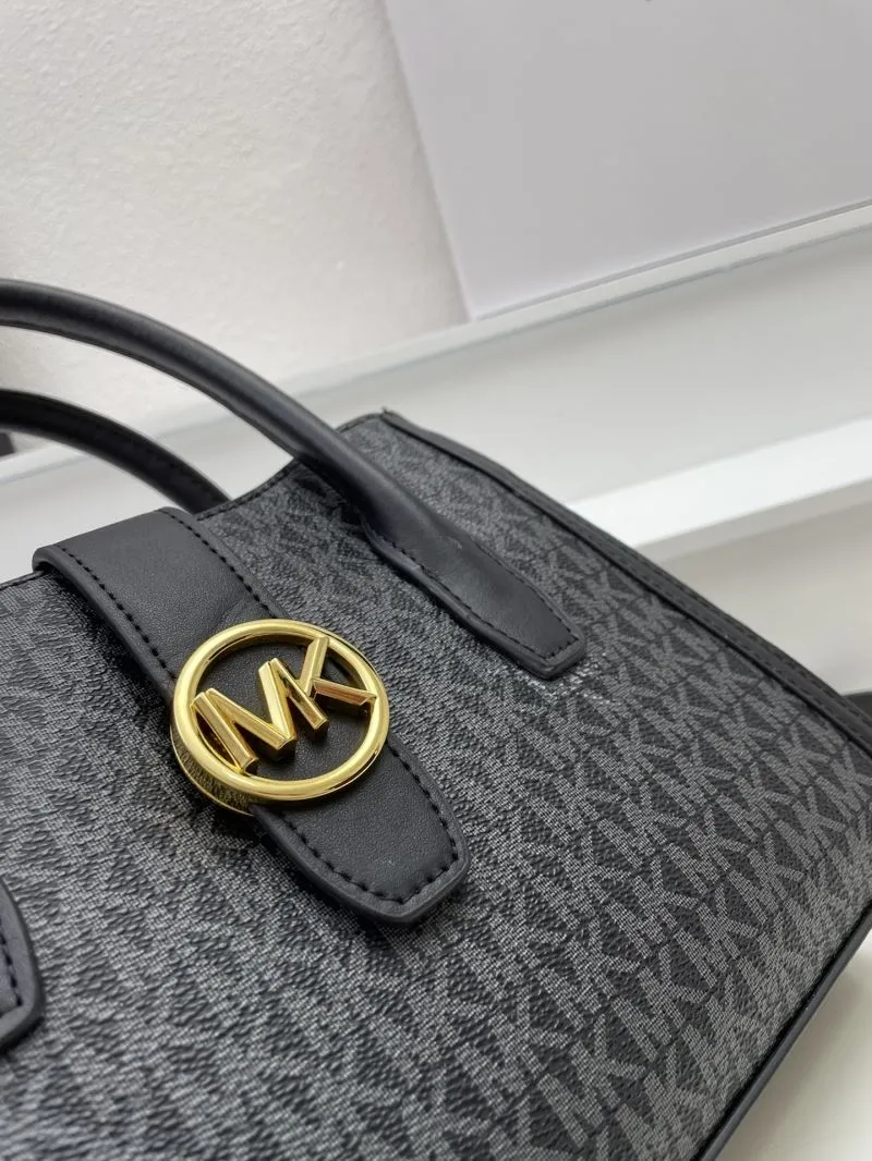Michael Kors Black Monogram Tote Bag 25cm H02065 - Image 6