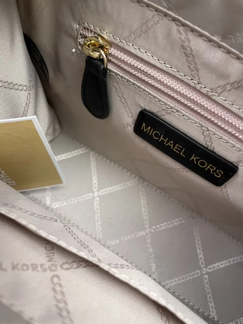 Michael Kors Black Monogram Tote Bag 25cm H02065 - Image 9