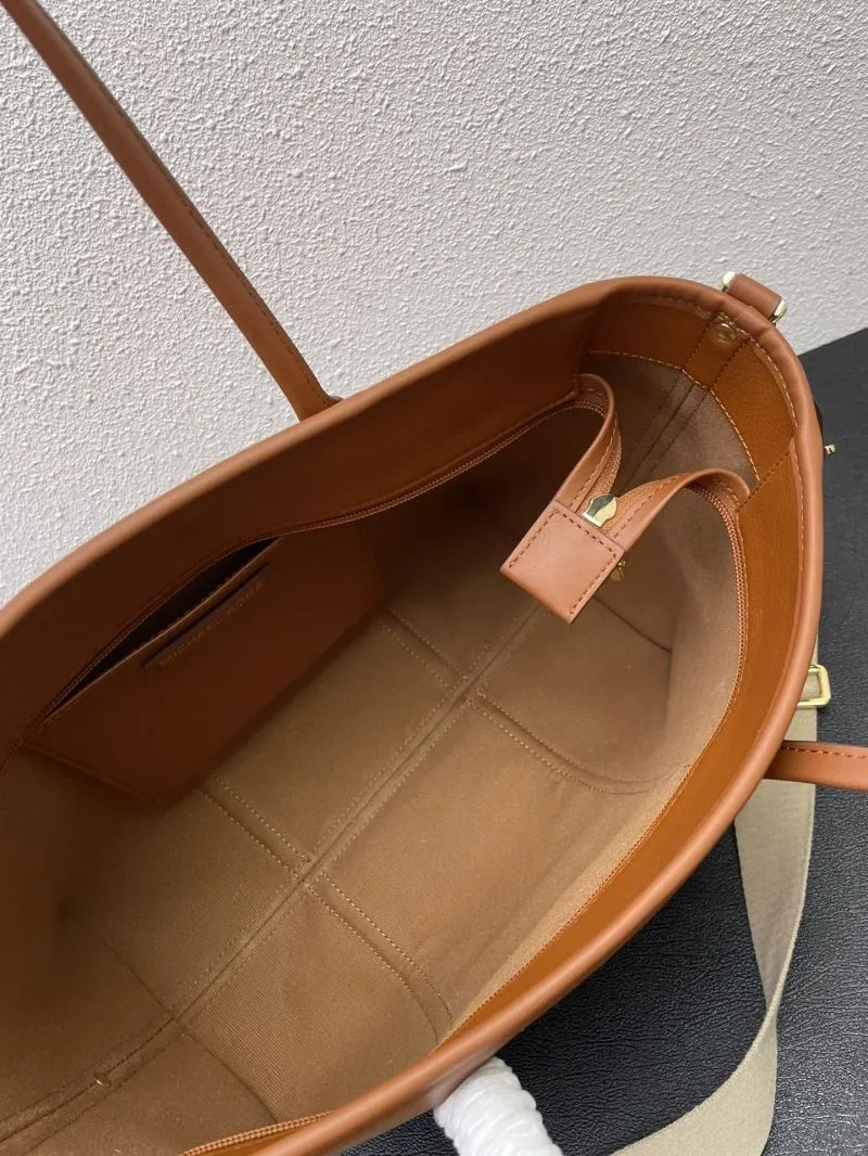 Michael Kors Brown Leather Tote Bag H02052 35cm - Image 8