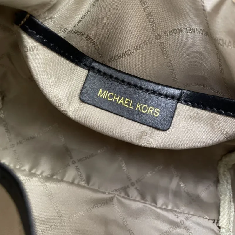 Michael Kors Brown Monogram Crossbody Handbag H2061 21cm - Image 9