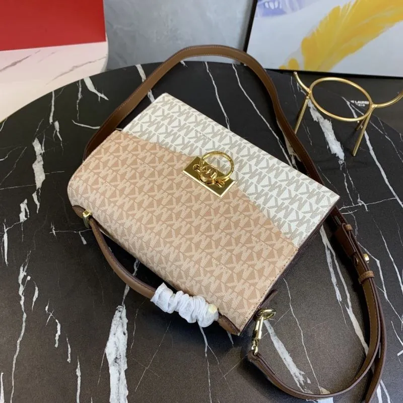 Michael Kors Monogram Handle Crossbody Handbag - Image 4