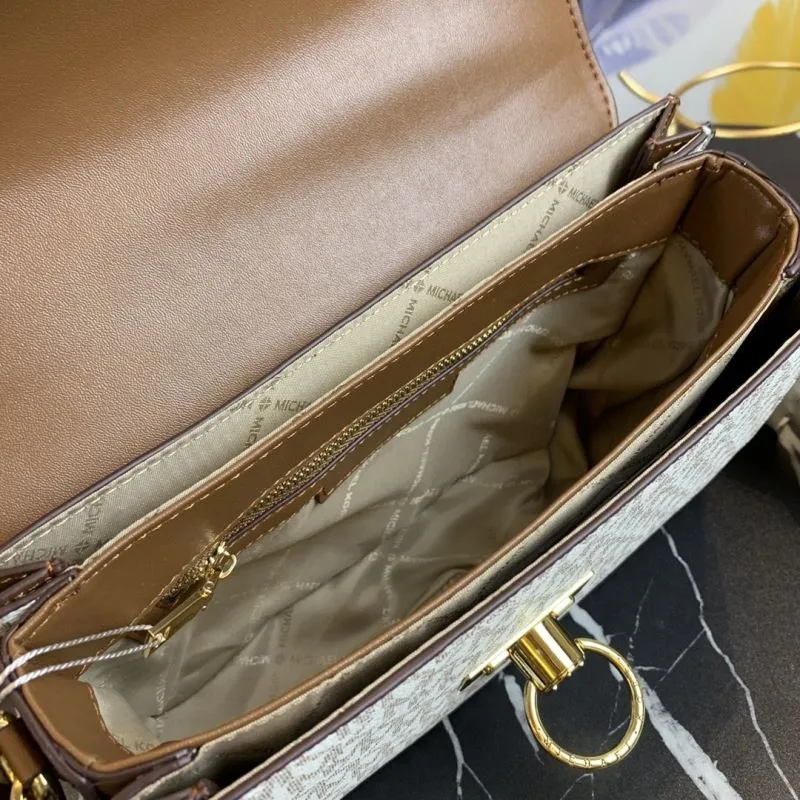 Michael Kors Monogram Handle Crossbody Handbag - Image 8