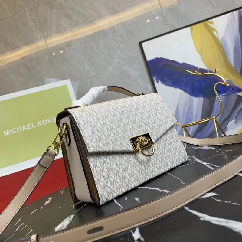 Alternative view of Michael Kors Beige Monogram Crossbody Handbag
