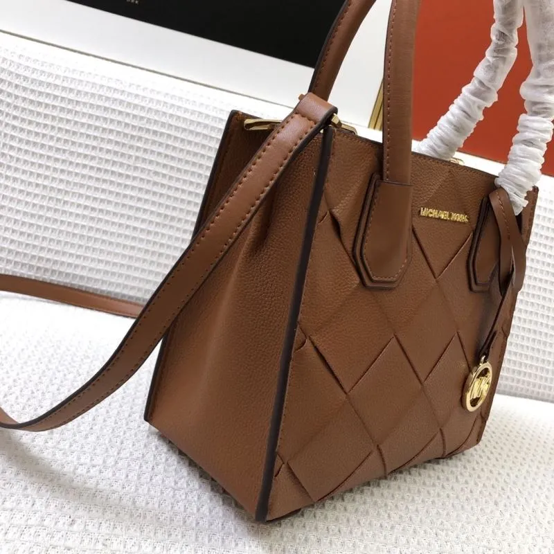 Michael Kors Brown Leather Tote Handbag - Image 5