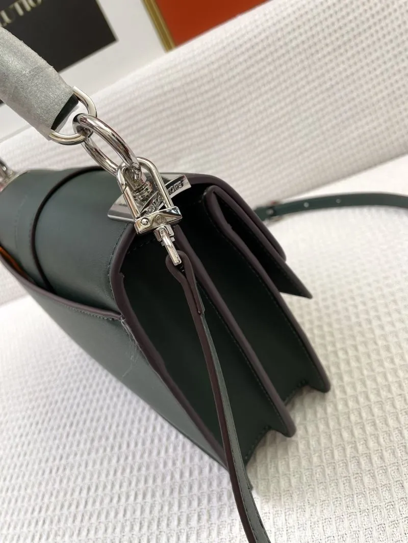 MK Dark Green Crossbody Handbag H21038 25cm - Image 6