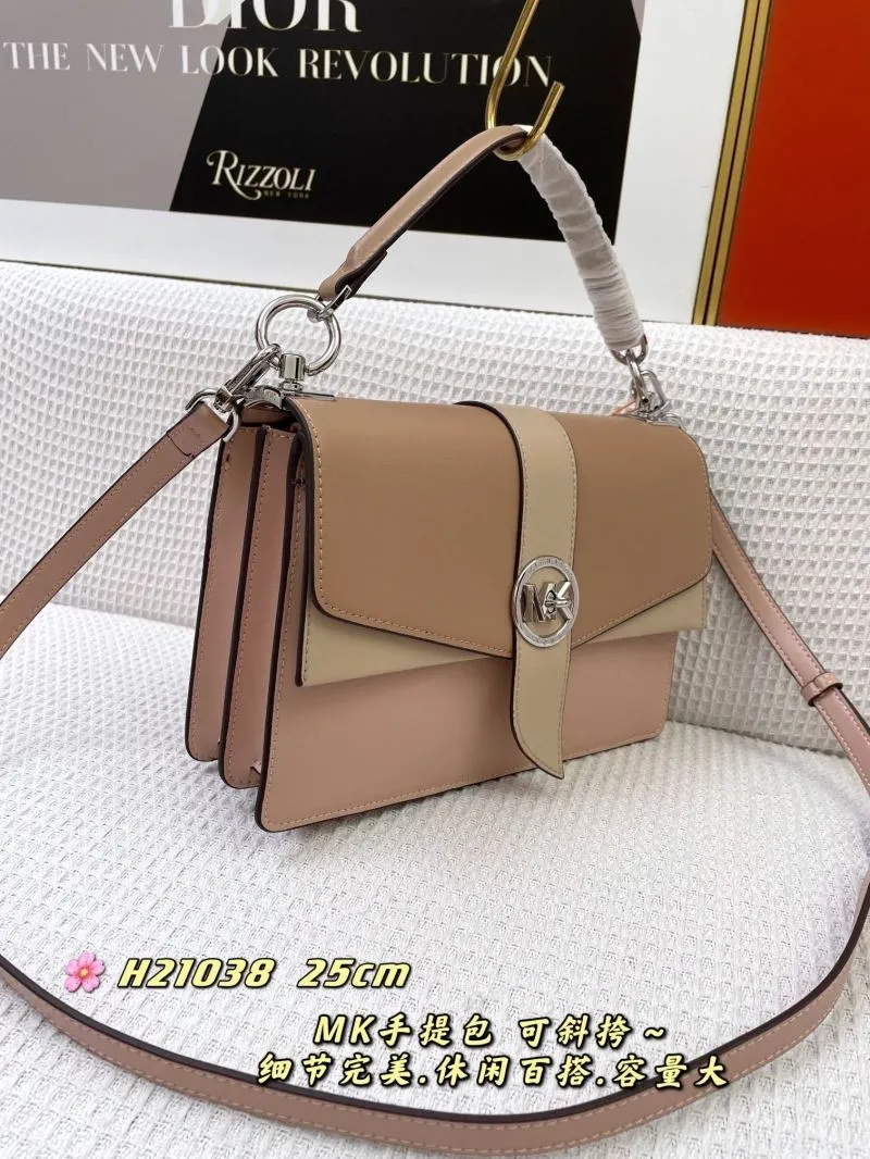 MK Two Tone Handbag H21038 25cm Crossbody Bag - Image 3