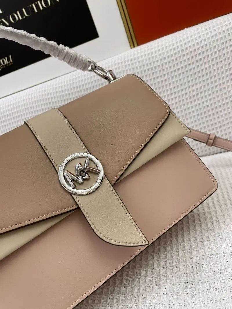 MK Two Tone Handbag H21038 25cm Crossbody Bag - Image 4