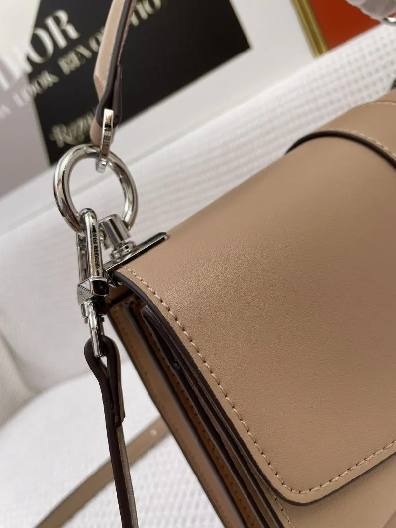 MK Beige Top Handle Crossbody Handbag H21038 25cm - Image 5
