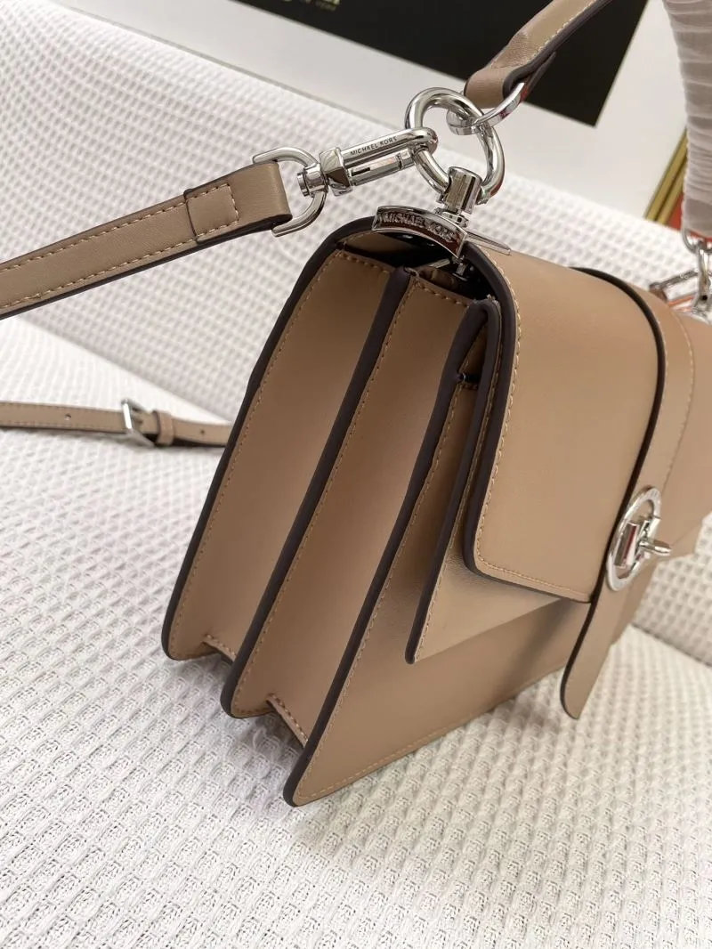 MK Beige Top Handle Crossbody Handbag H21038 25cm - Image 6