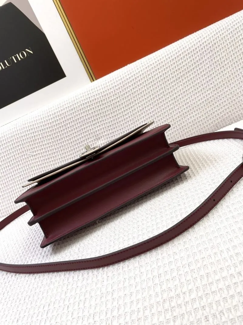 MK H21038 Multicolor Leather Handbag 25cm - Image 7