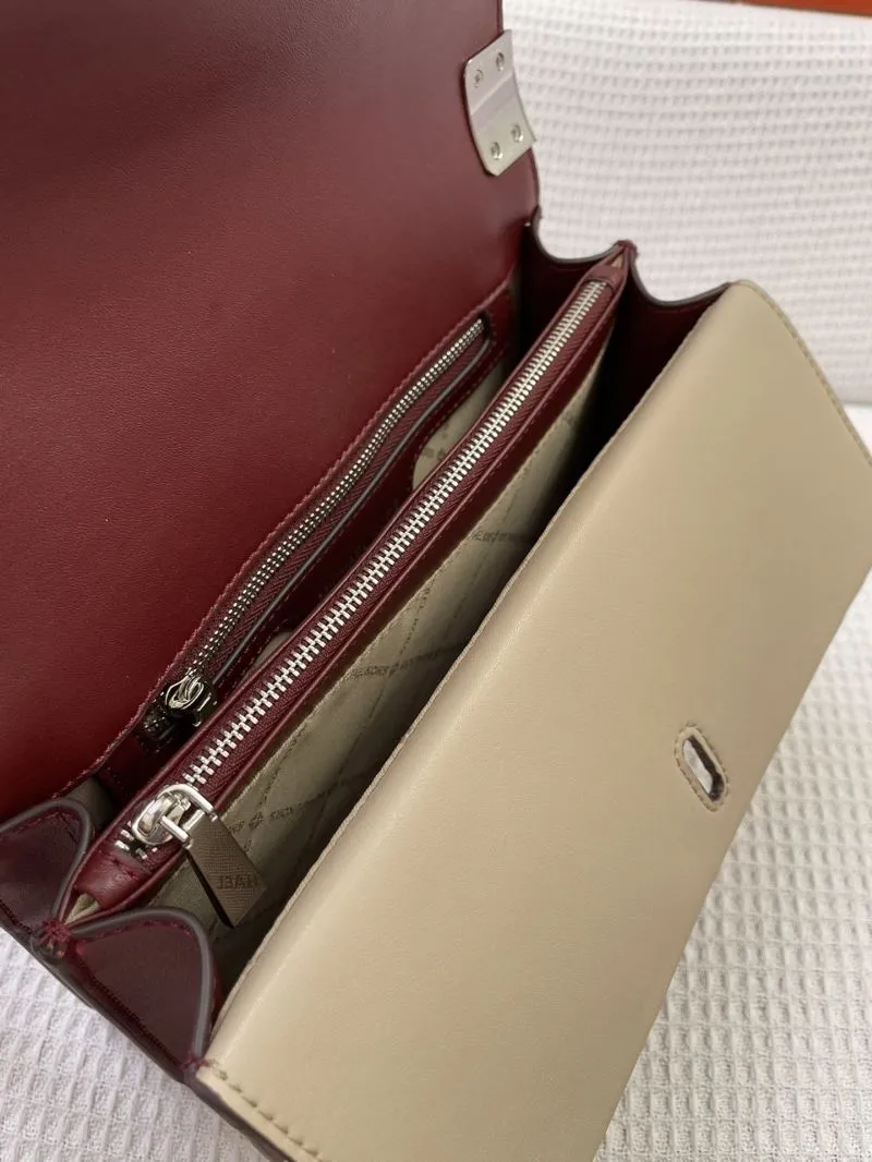 MK H21038 Multicolor Leather Handbag 25cm - Image 8