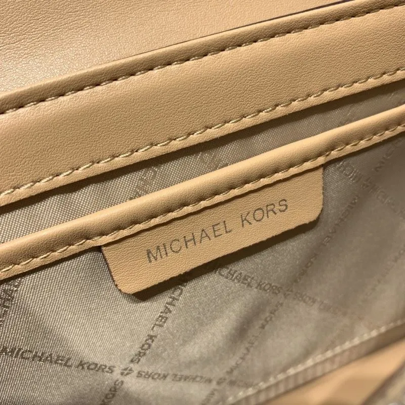 Michael Kors MK-89 Two-Tone Leather Crossbody Handbag 23cm - Image 9