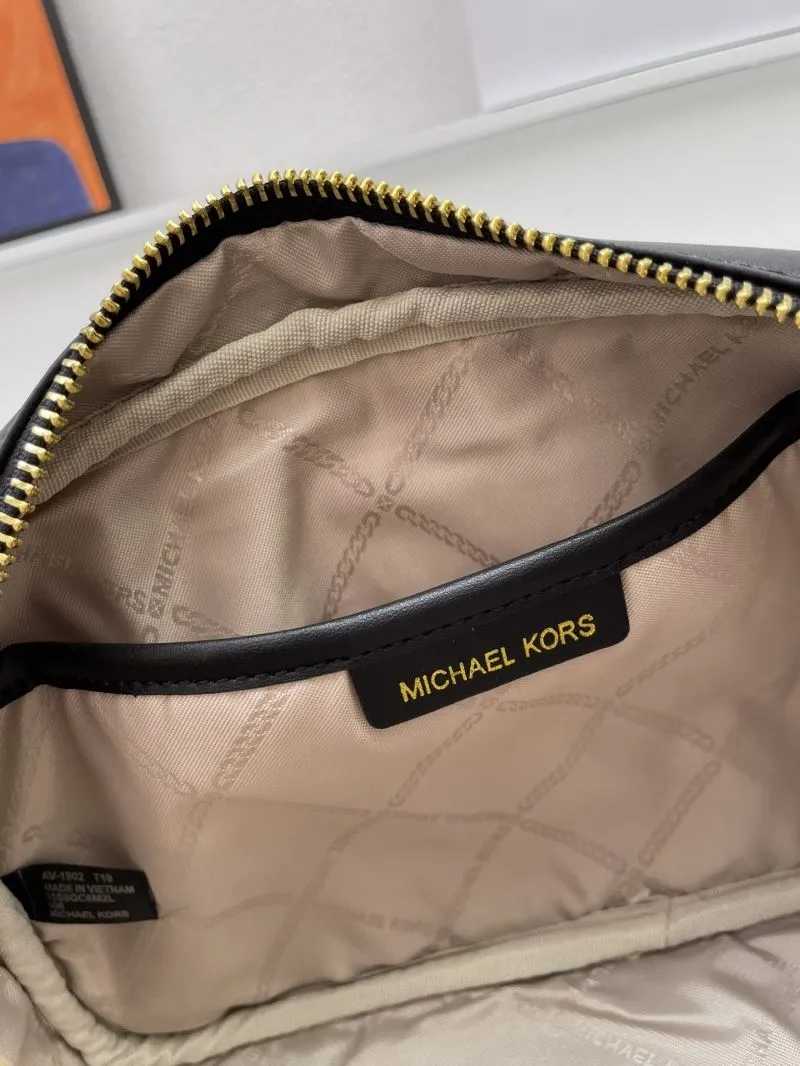 Michael Kors Brown Black Crossbody Satchel Bag H09966 24cm - Image 8