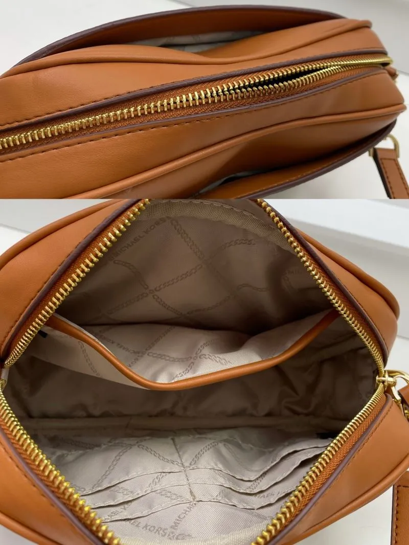 Michael Kors Brown Monogram Crossbody Bag H09966 24cm - Image 8
