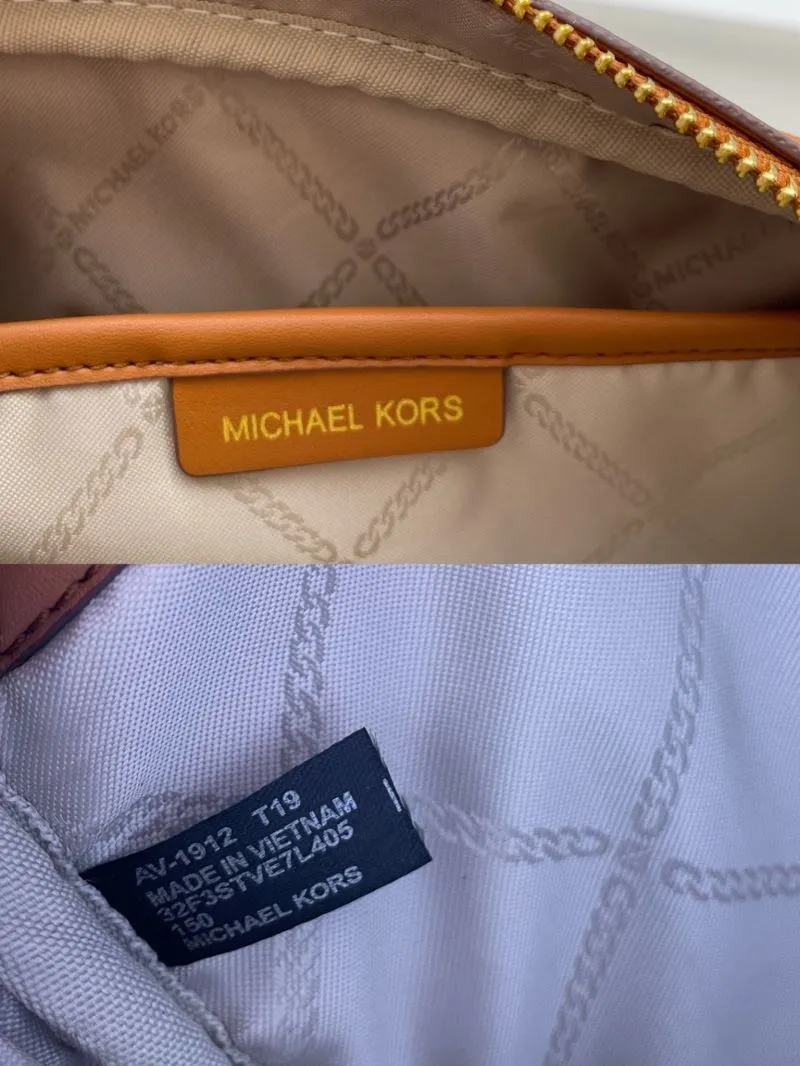 Michael Kors Brown Monogram Crossbody Bag H09966 24cm - Image 9