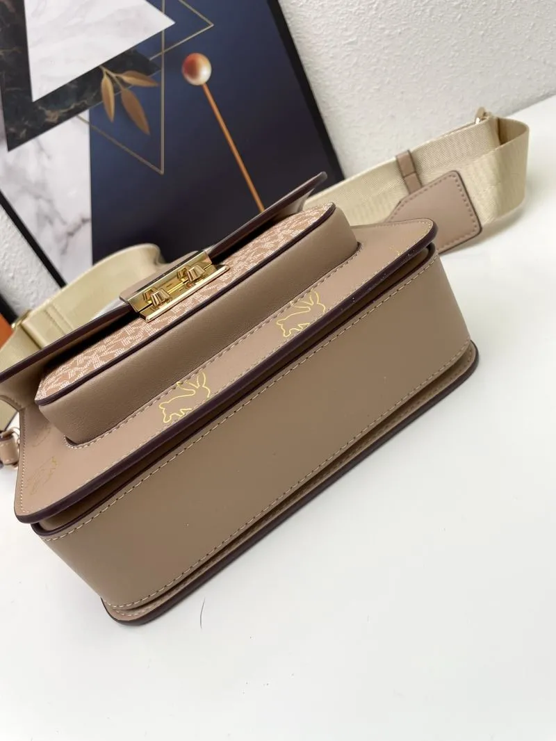 Michael Kors Taupe Satchel Crossbody Bag H02087 21cm - Image 6