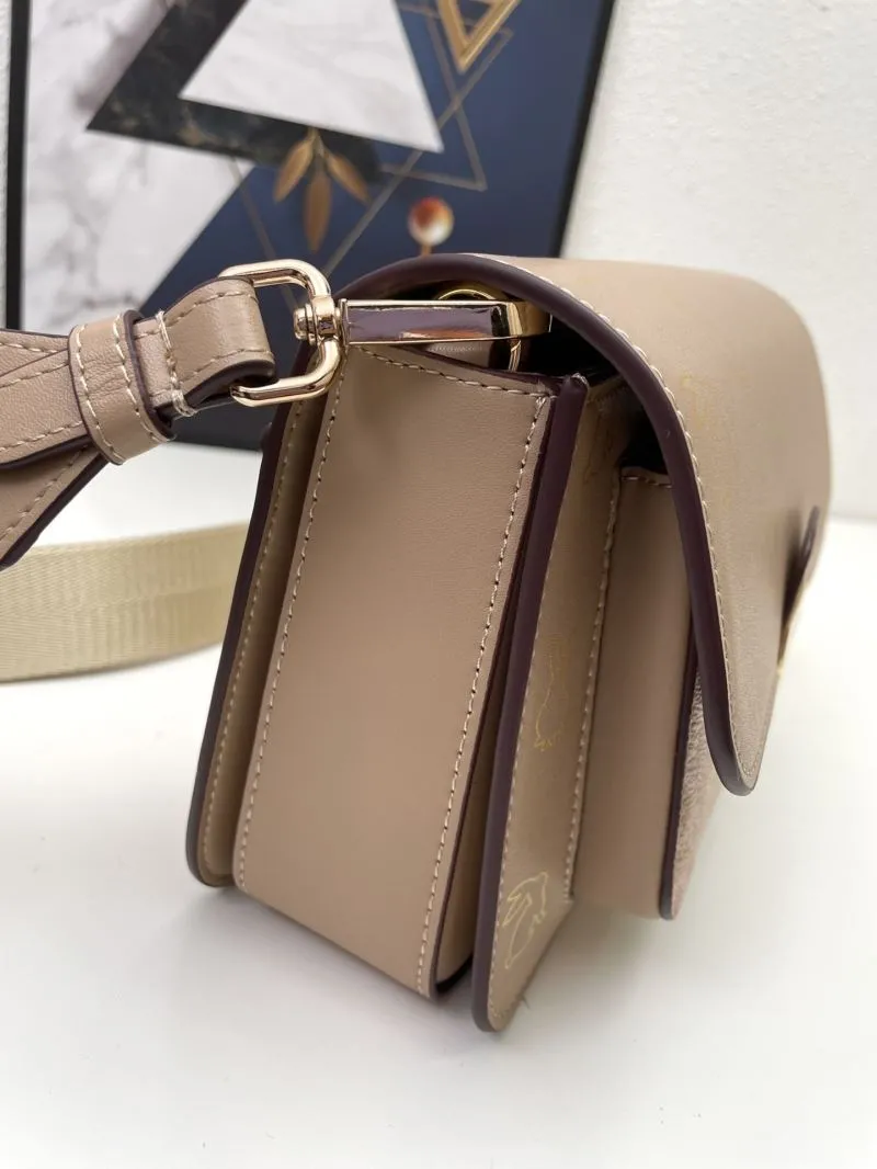 Michael Kors Taupe Satchel Crossbody Bag H02087 21cm - Image 7