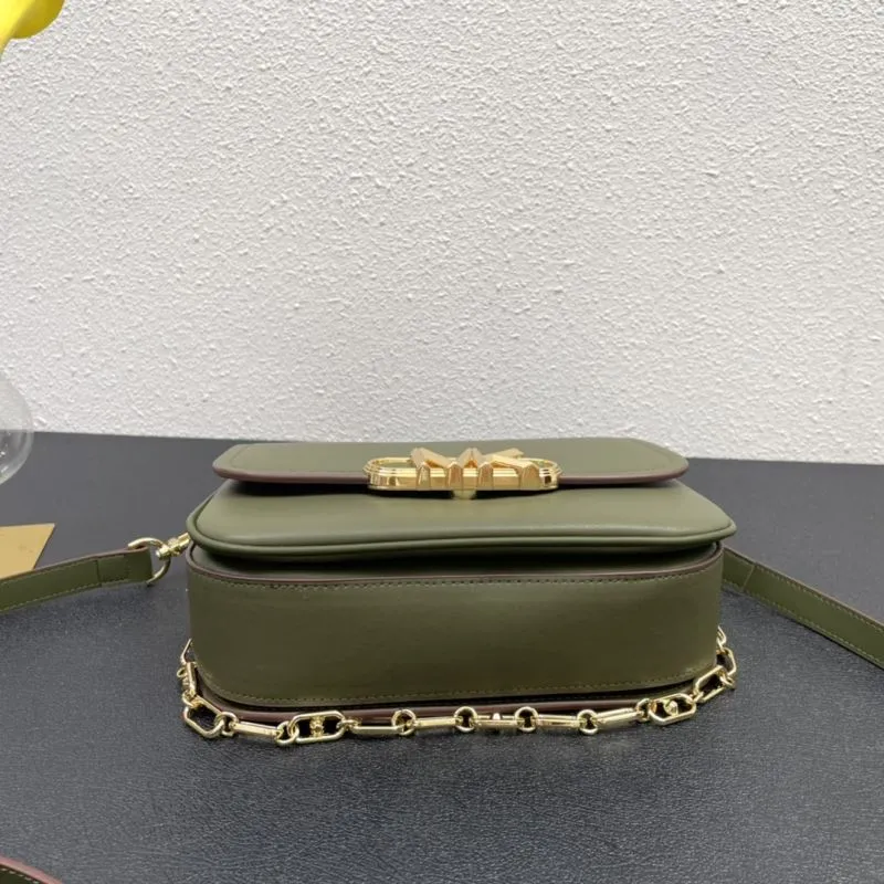 MK Olive Green Satchel Crossbody Bag H02047-1 - Image 7