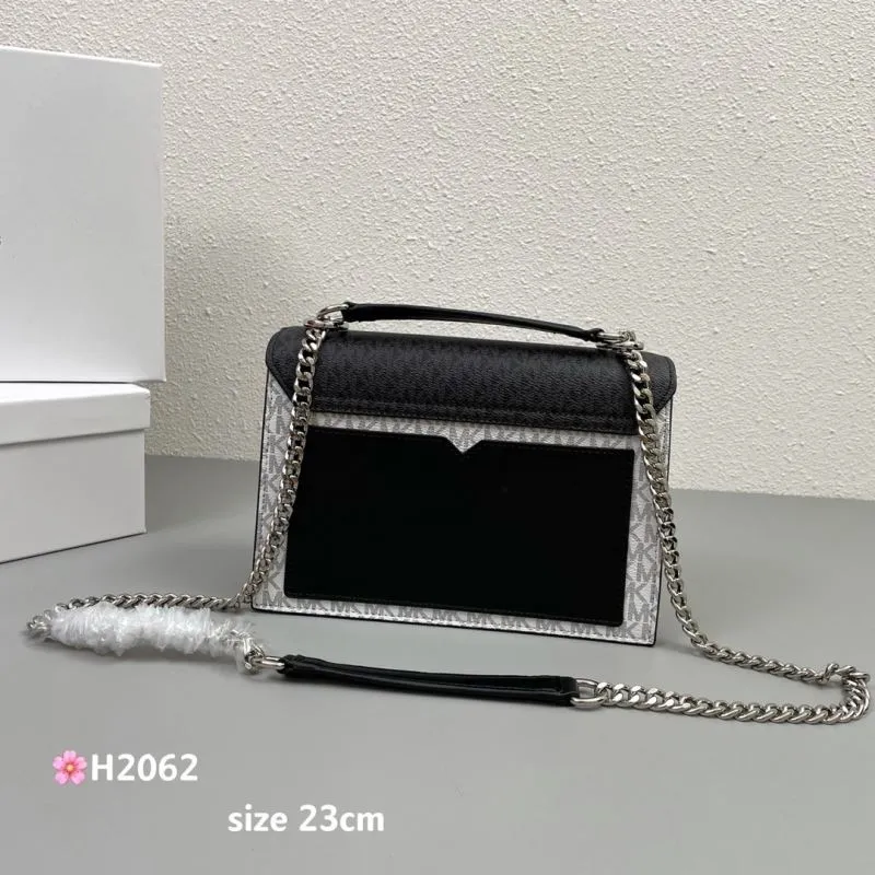 Michael Kors Monogram Satchel Bag Size 23cm H2062 - Image 3
