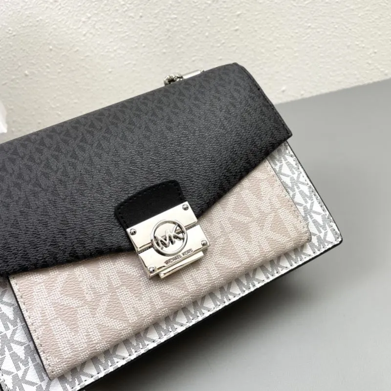 Michael Kors Monogram Satchel Bag Size 23cm H2062 - Image 4
