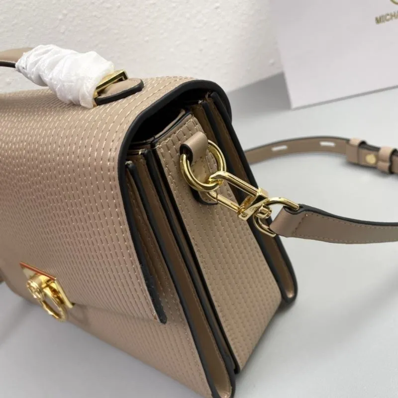 Michael Kors J8278 Taupe Satchel Bag 25cm - Image 6