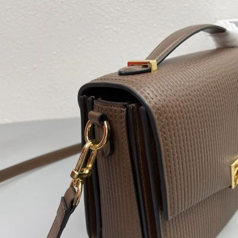 Michael Kors Brown Satchel Bag J8278 25cm - Image 6