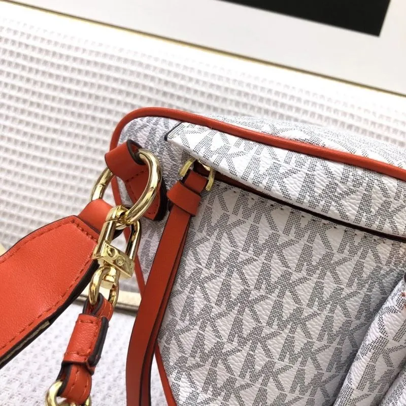 MK Monogram White Red Crossbody Fanny Pack 2036 26cm - Image 6