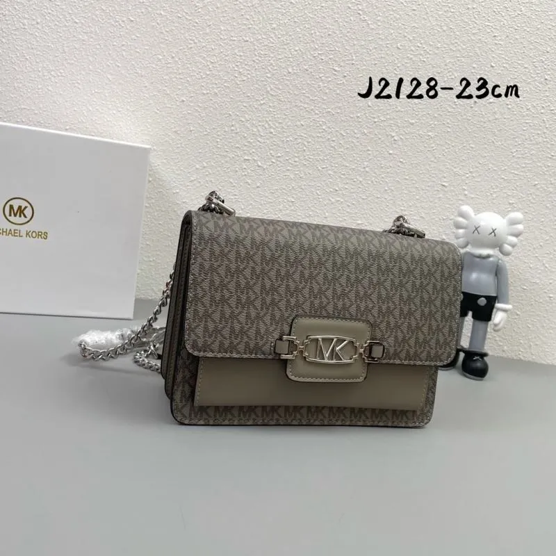 Michael Kors J2128 Gray Crossbody Satchel Bag 23cm - Image 3