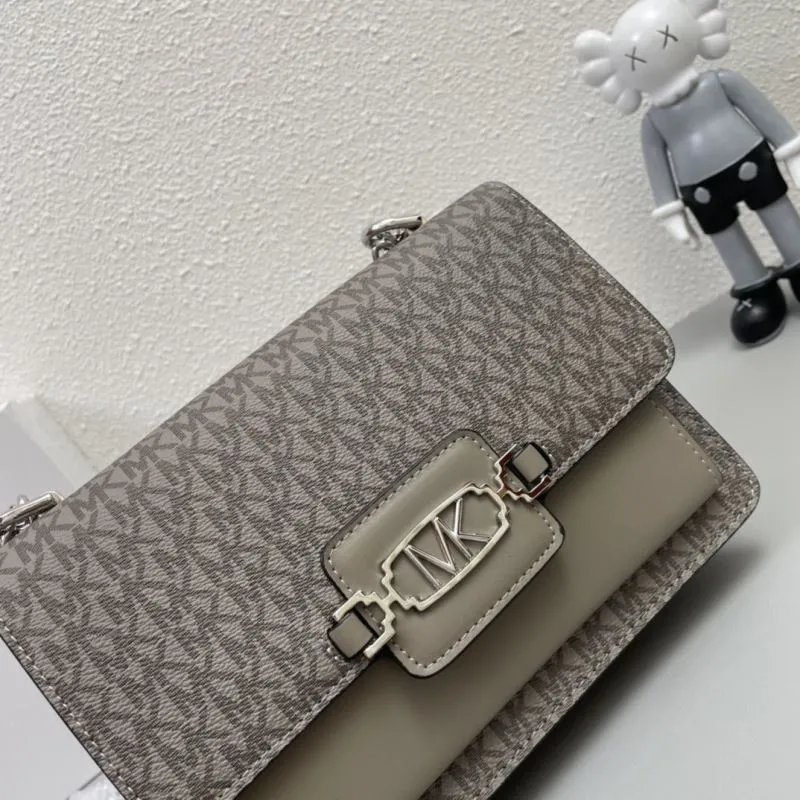 Michael Kors J2128 Gray Crossbody Satchel Bag 23cm - Image 4