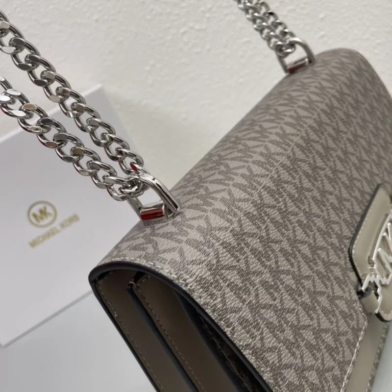 Michael Kors J2128 Gray Crossbody Satchel Bag 23cm - Image 5
