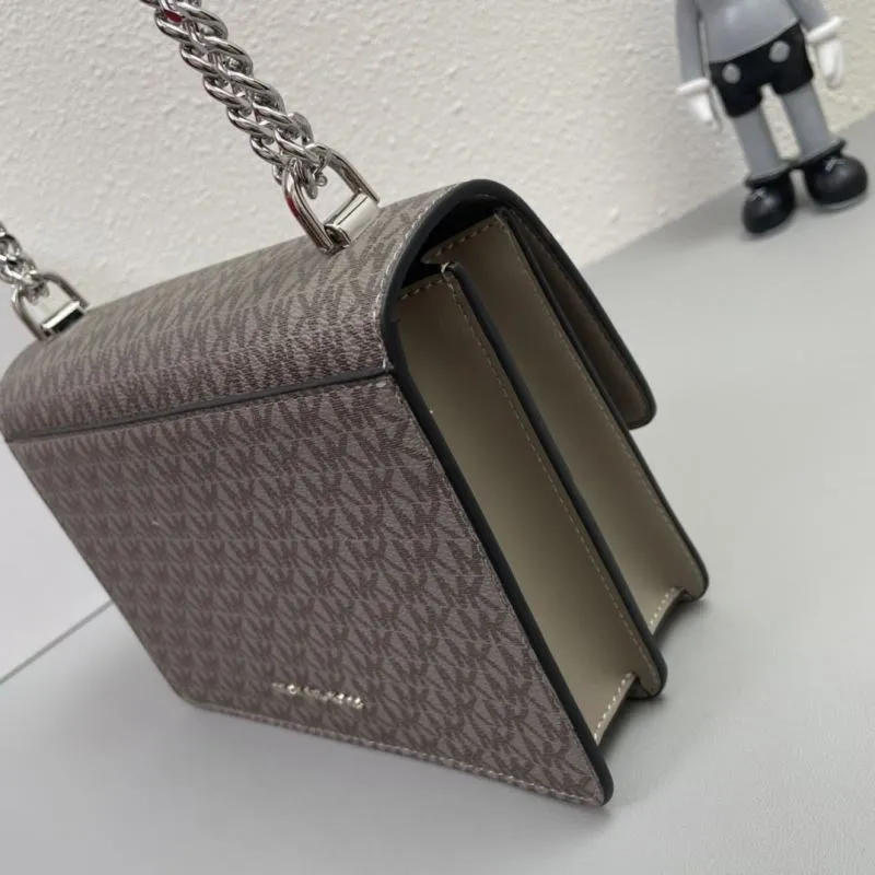 Michael Kors J2128 Gray Crossbody Satchel Bag 23cm - Image 6