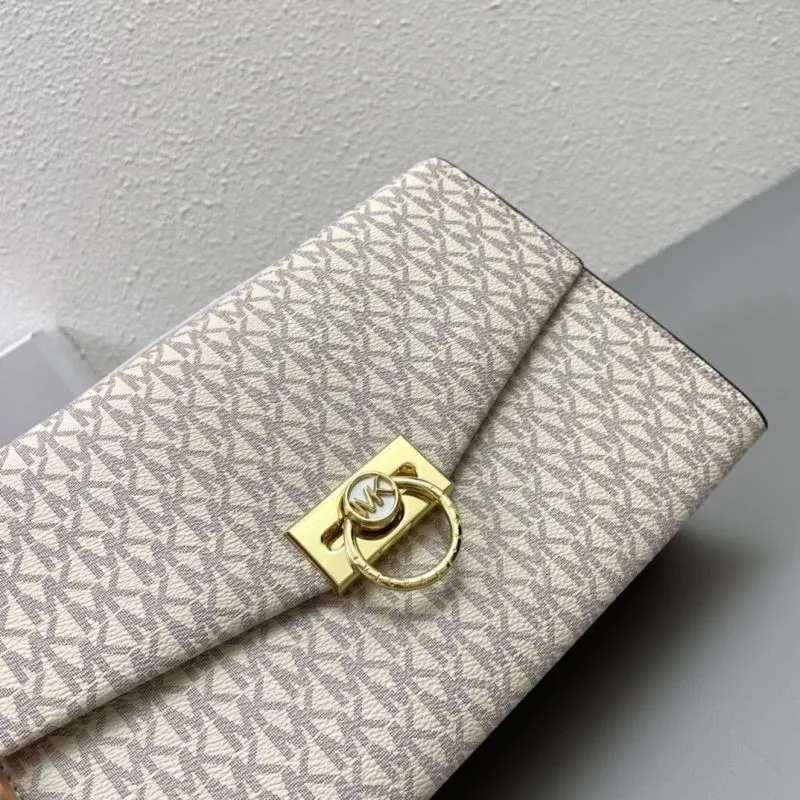 Michael Kors Vanilla Monogram Satchel Crossbody Bag 70 - Image 5
