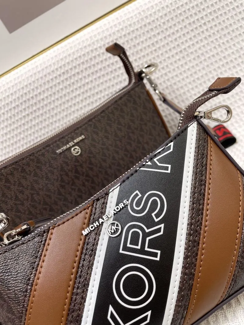 Michael Kors H2105 Brown 4-Piece Crossbody Bag Set - Image 6
