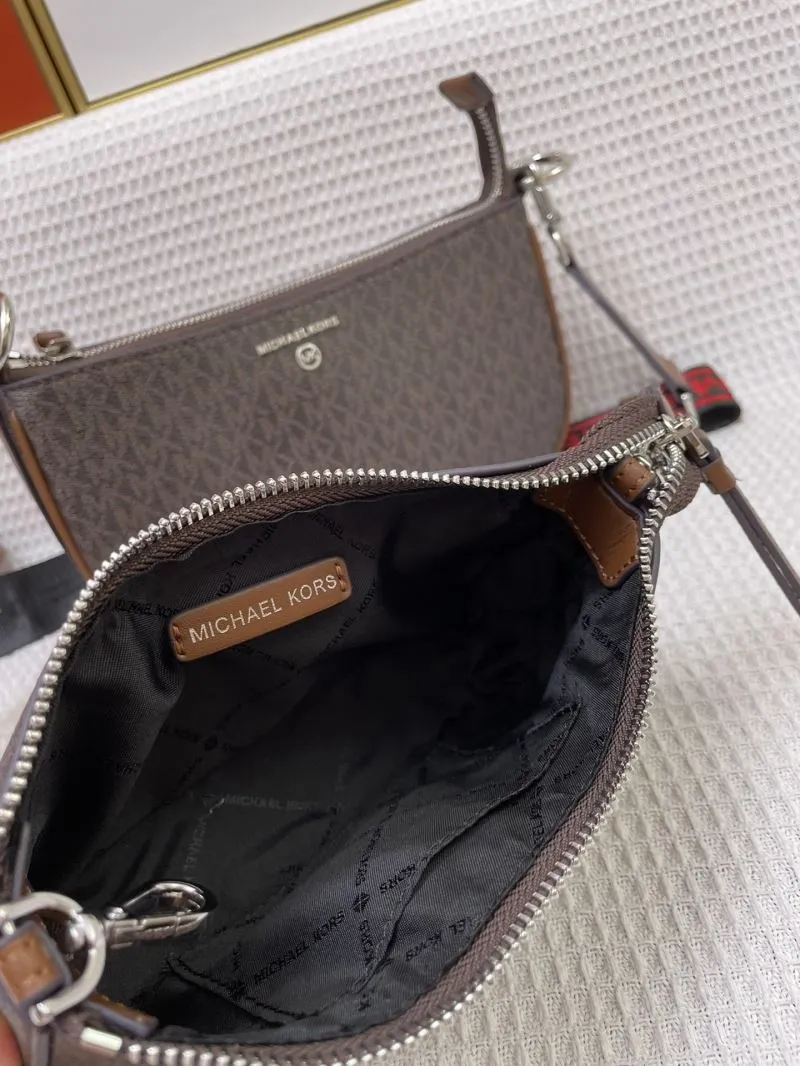 Michael Kors H2105 Brown 4-Piece Crossbody Bag Set - Image 7