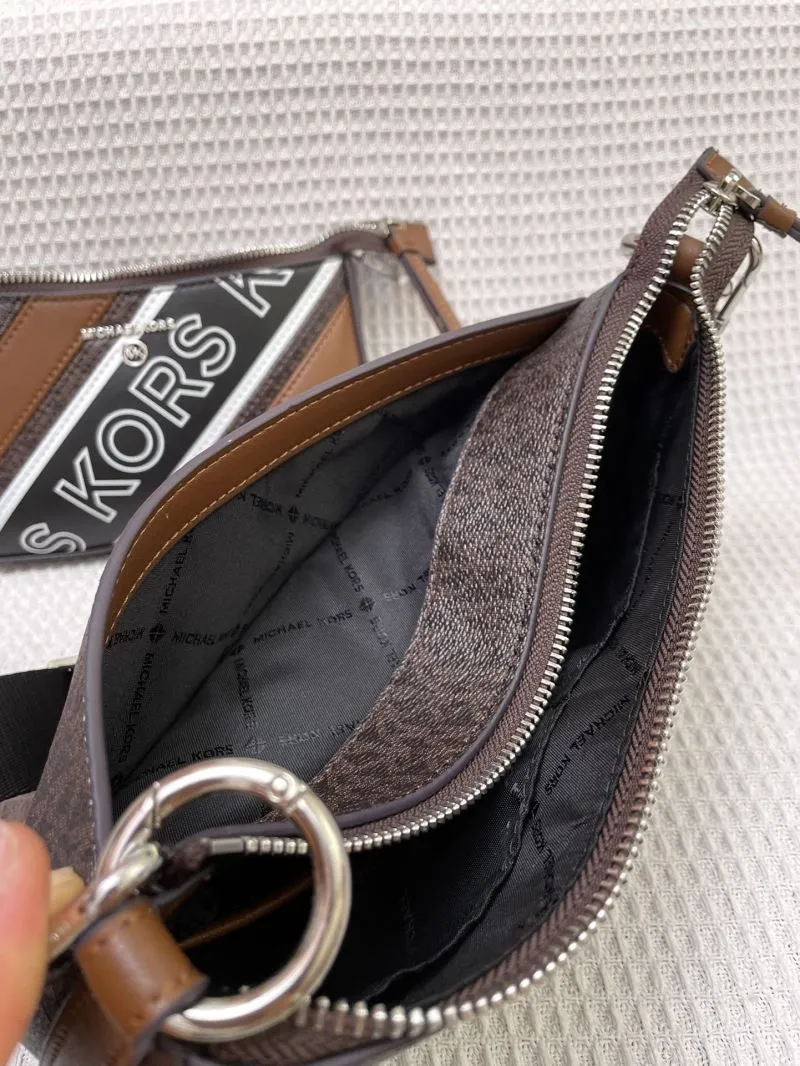 Michael Kors H2105 Brown 4-Piece Crossbody Bag Set - Image 8