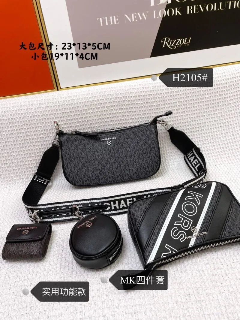 Alternative view of Michael Kors H2105 4-Piece Black Crossbody Bag Set