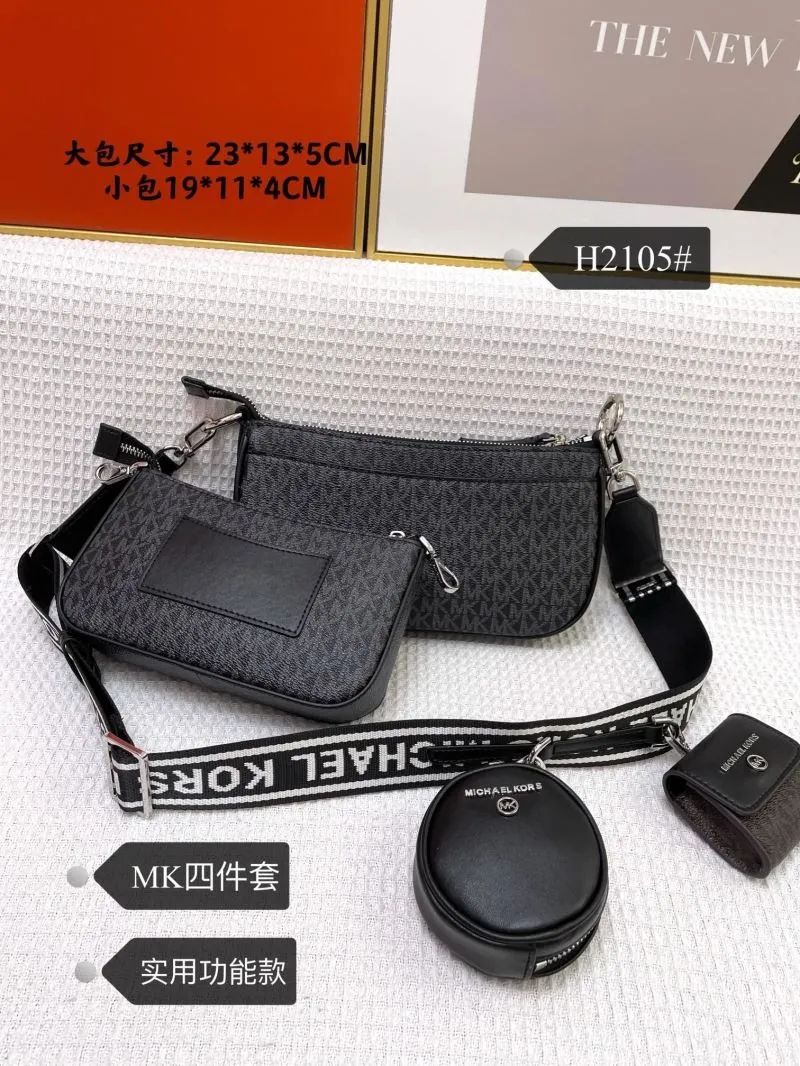 Michael Kors H2105 4-Piece Black Crossbody Bag Set - Image 3