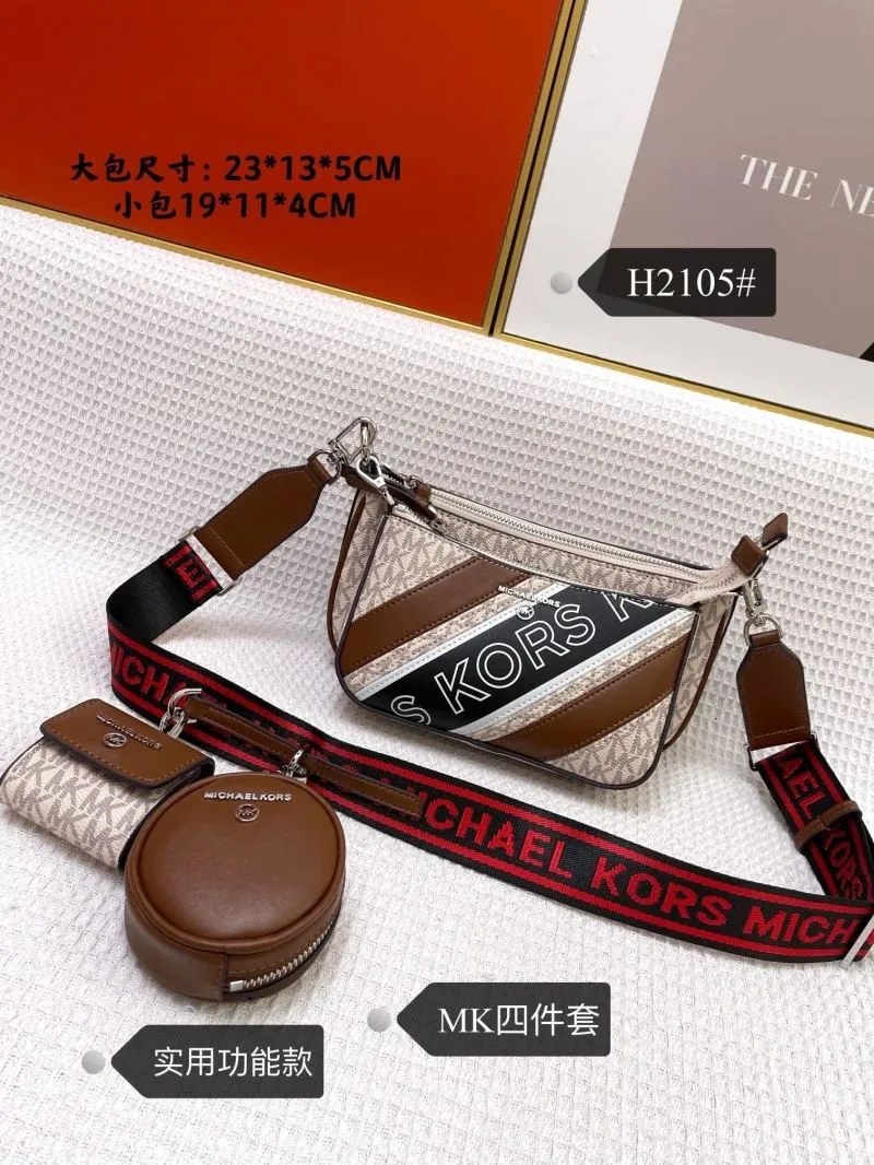 Michael Kors Monogram 4-Piece Satchel Bag Set
