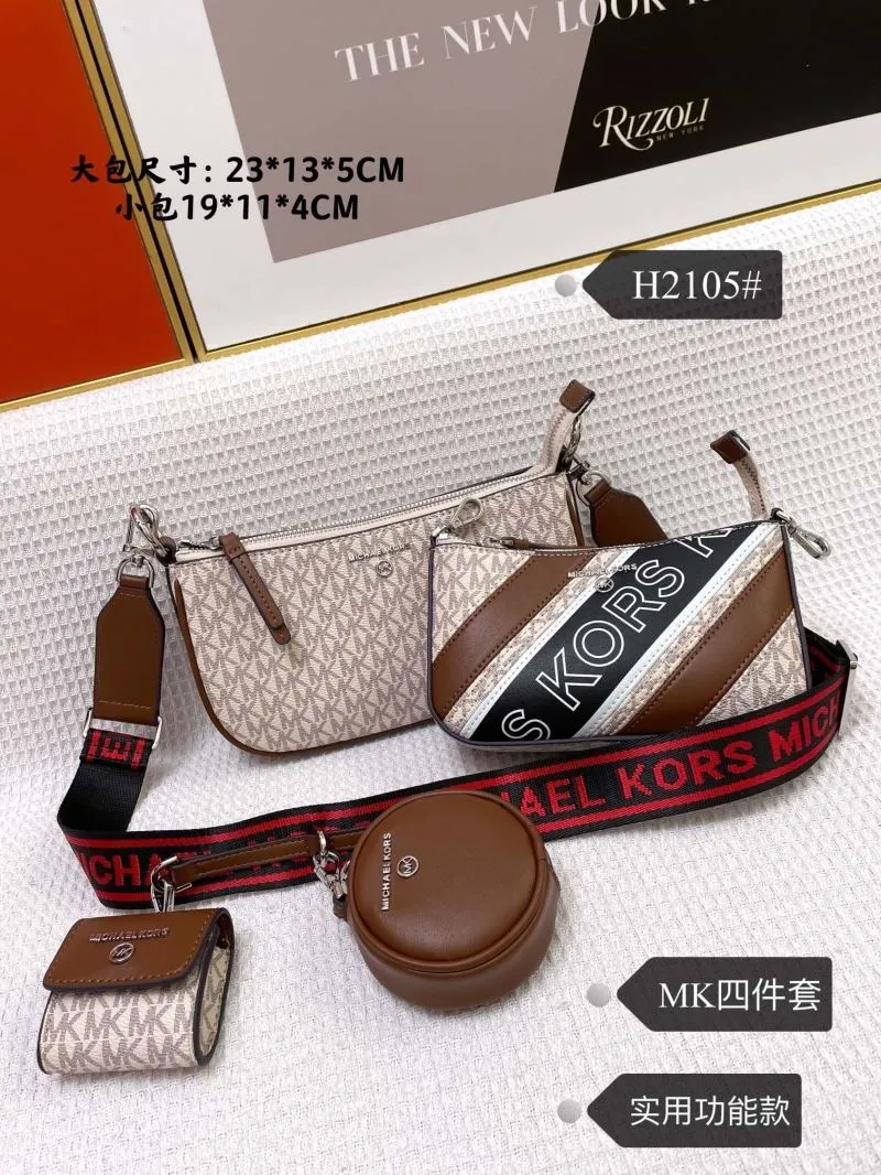 Alternative view of Michael Kors Monogram 4-Piece Satchel Bag Set