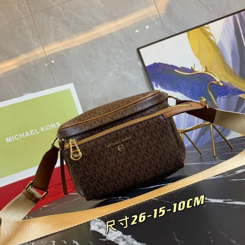 Michael Kors Brown Crossbody Satchel Bag 26-15-10cm