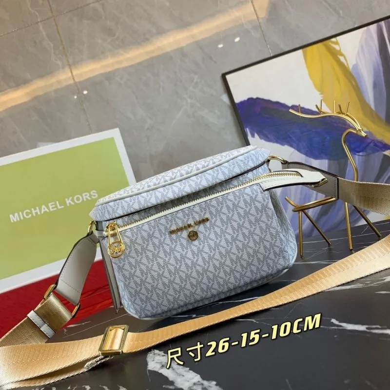 Michael Kors White Monogram Crossbody Bag