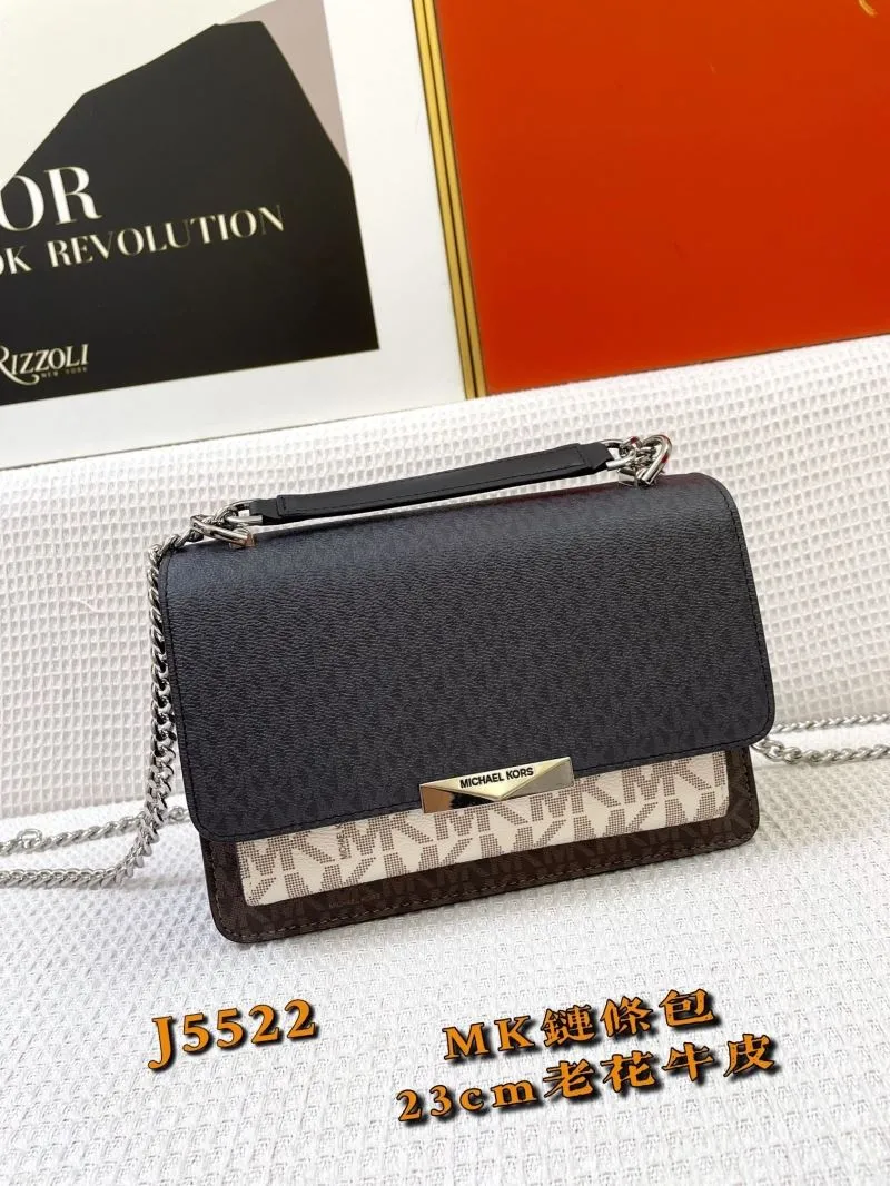 Michael Kors J5522 Monogram Chain Crossbody Bag - Image 3